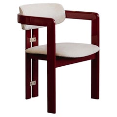Augusto Savini “Pamplona” Chair for Pozzi, Cherry Red, 1965