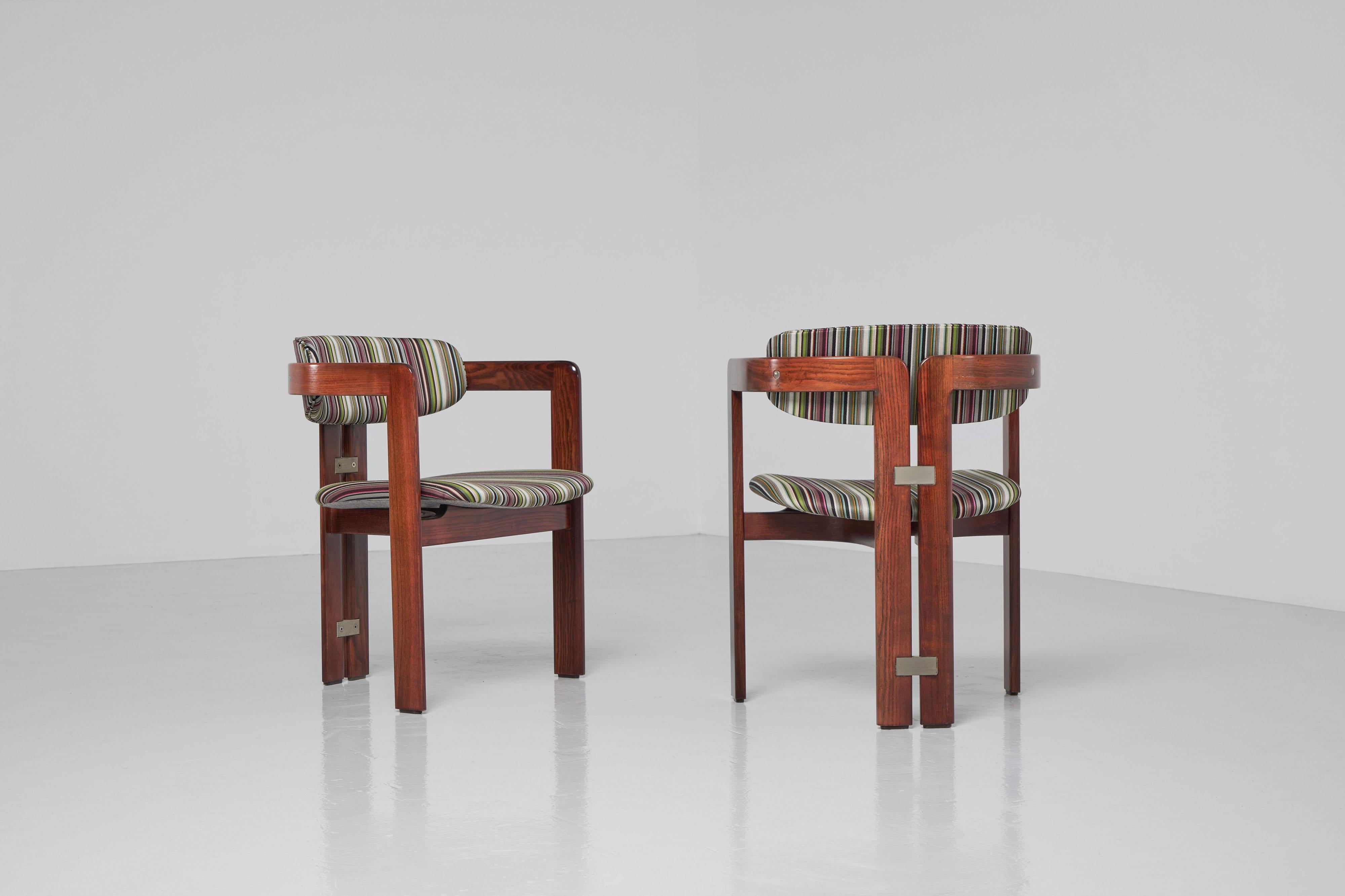 Augusto Savini Pamplona chairs set of 4 Pozzi 1965 For Sale 6