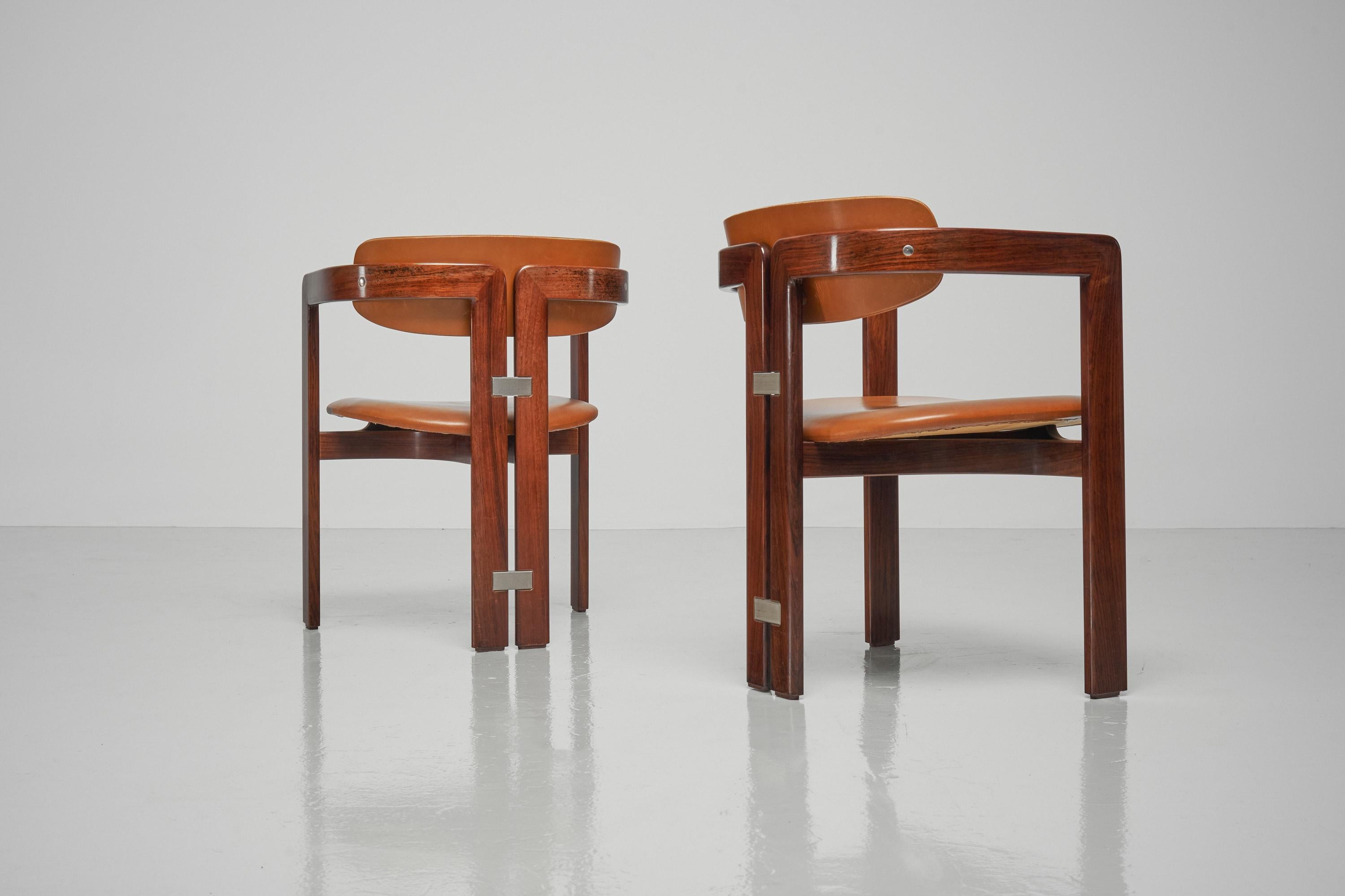 Augusto Savini Pamplona Chairs Set of 6 Pozzi Italy, 1965 For Sale 3