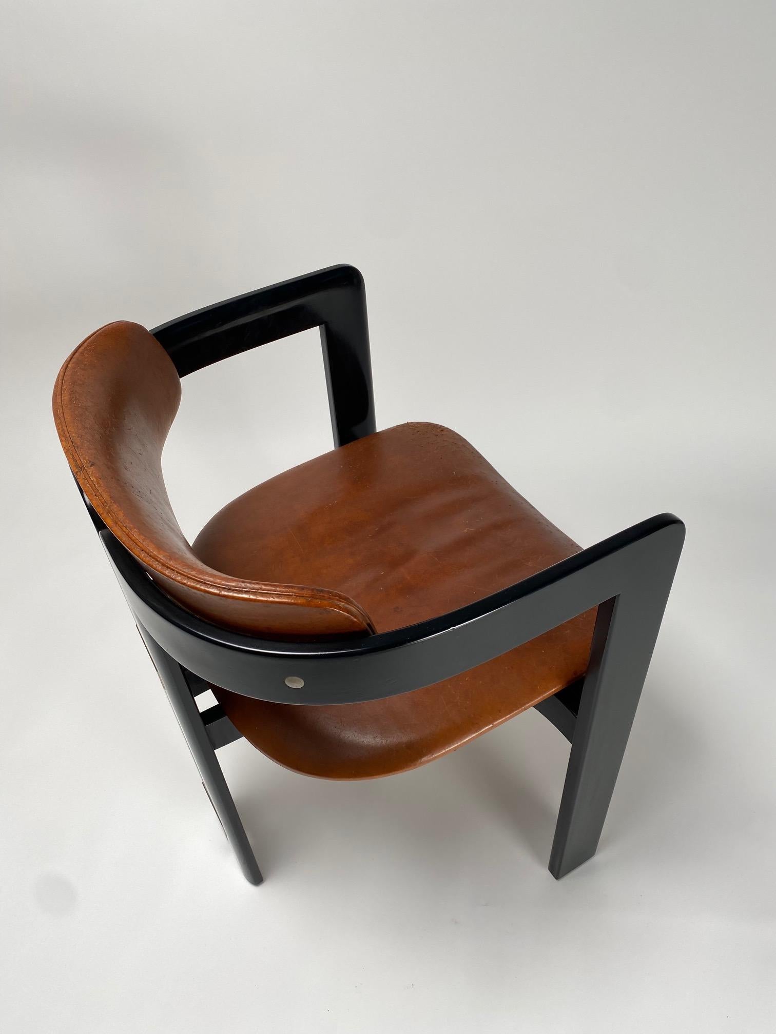 Augusto Savini Pamplona Chairs Set of 6 Pozzi Italy, 1965 For Sale 1