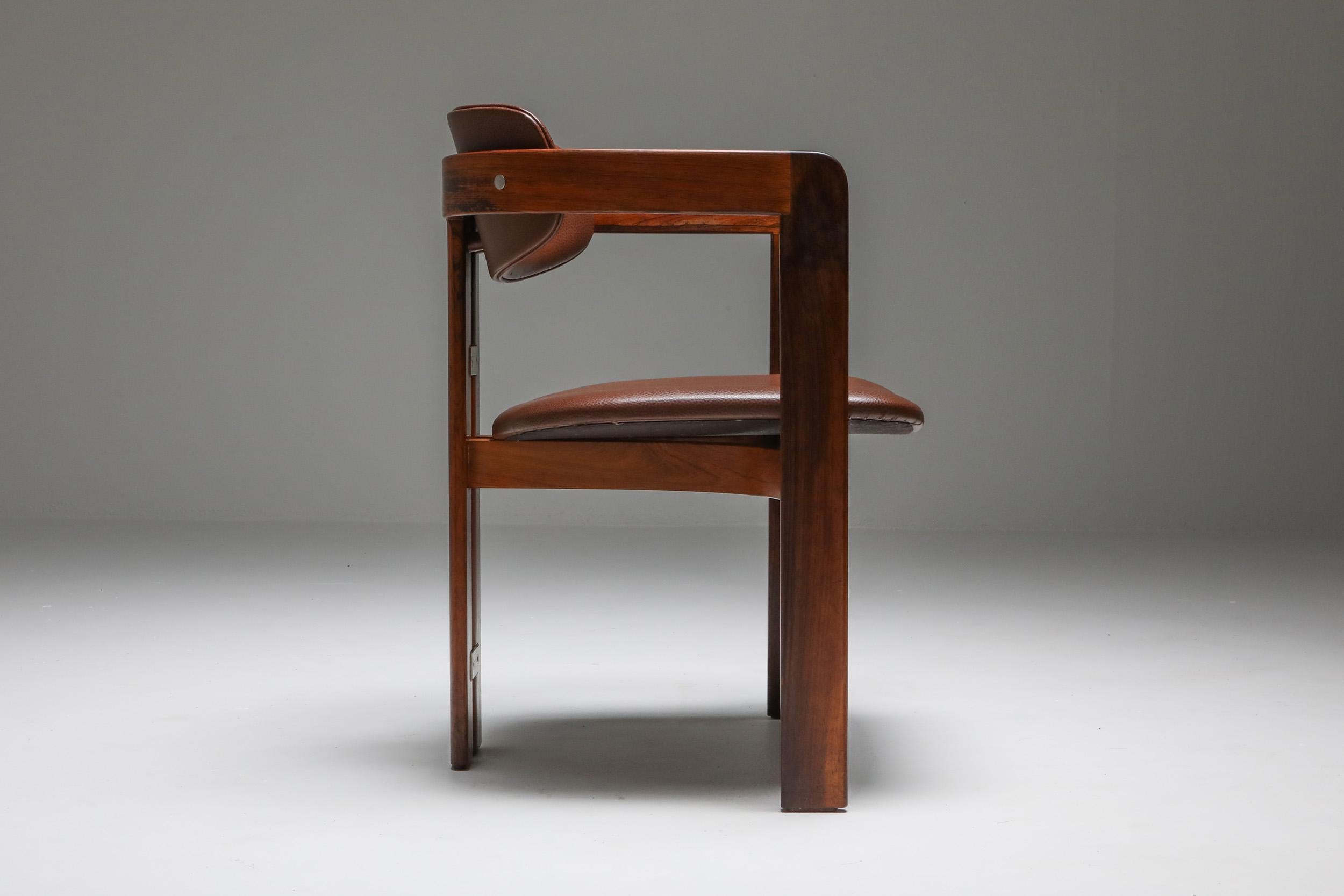 Mid-Century Modern Augusto Savini 'Pamplona' Chairs, Set of Six