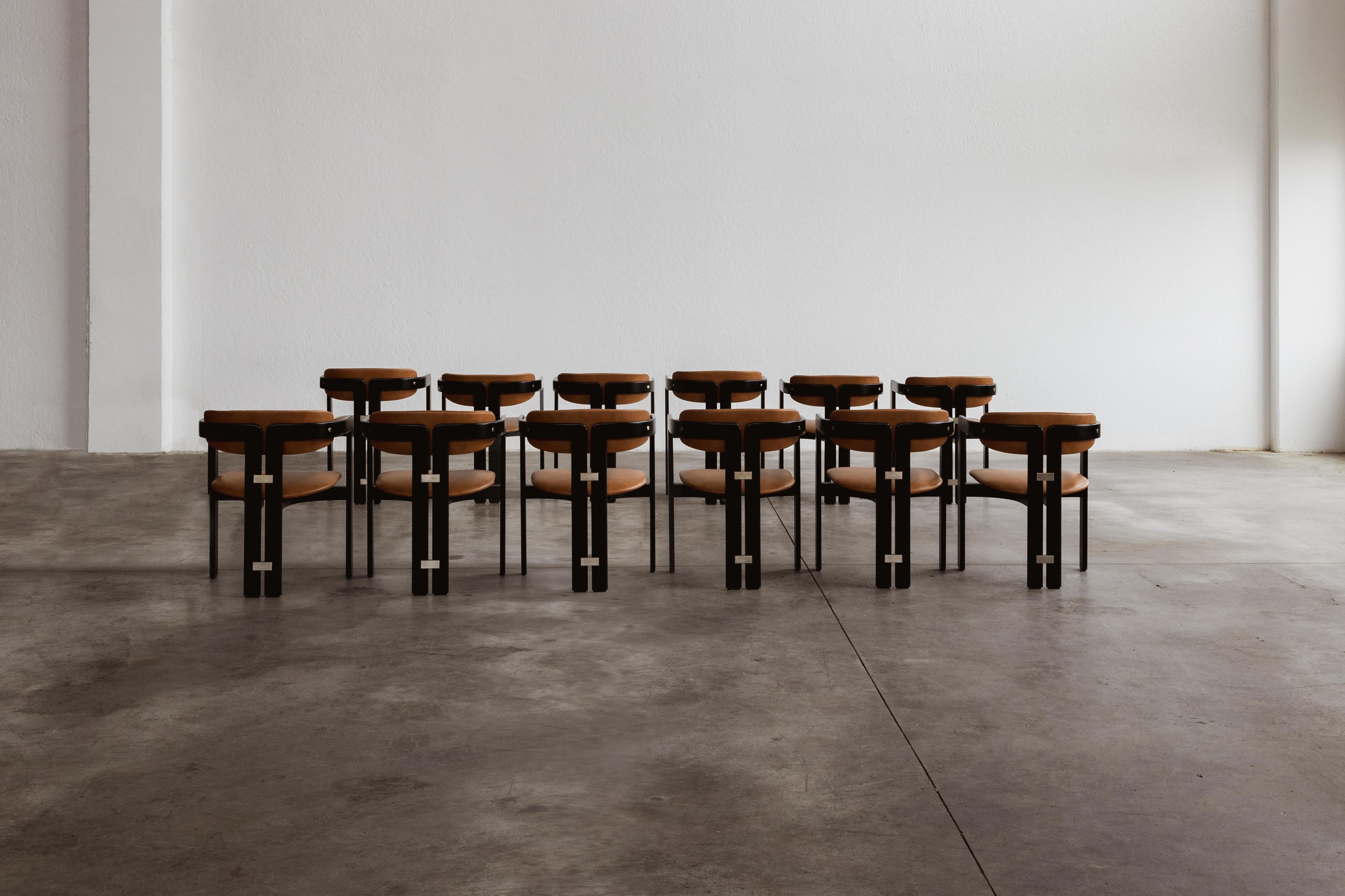 Augusto Savini “Pamplona” Dining Chairs for Pozzi, 1965, Set of 12 For Sale 1