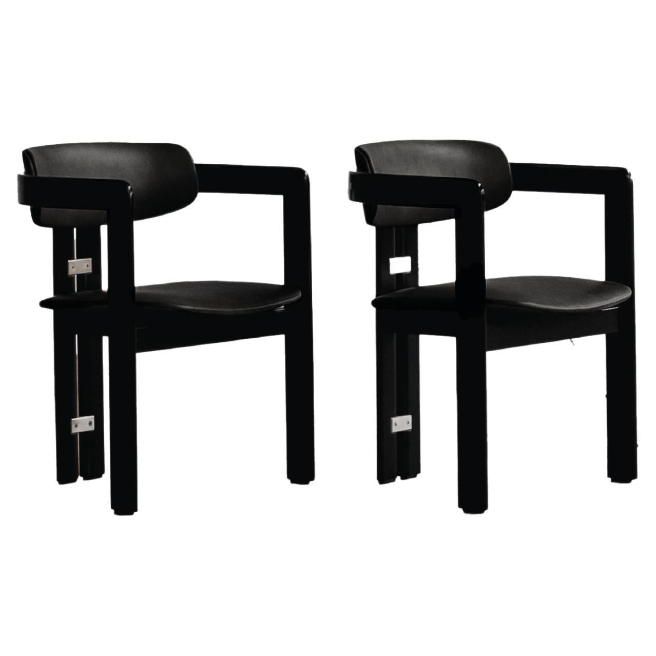 Augusto Savini “Pamplona” Dining Chairs for Pozzi, 1965, Set of 2
