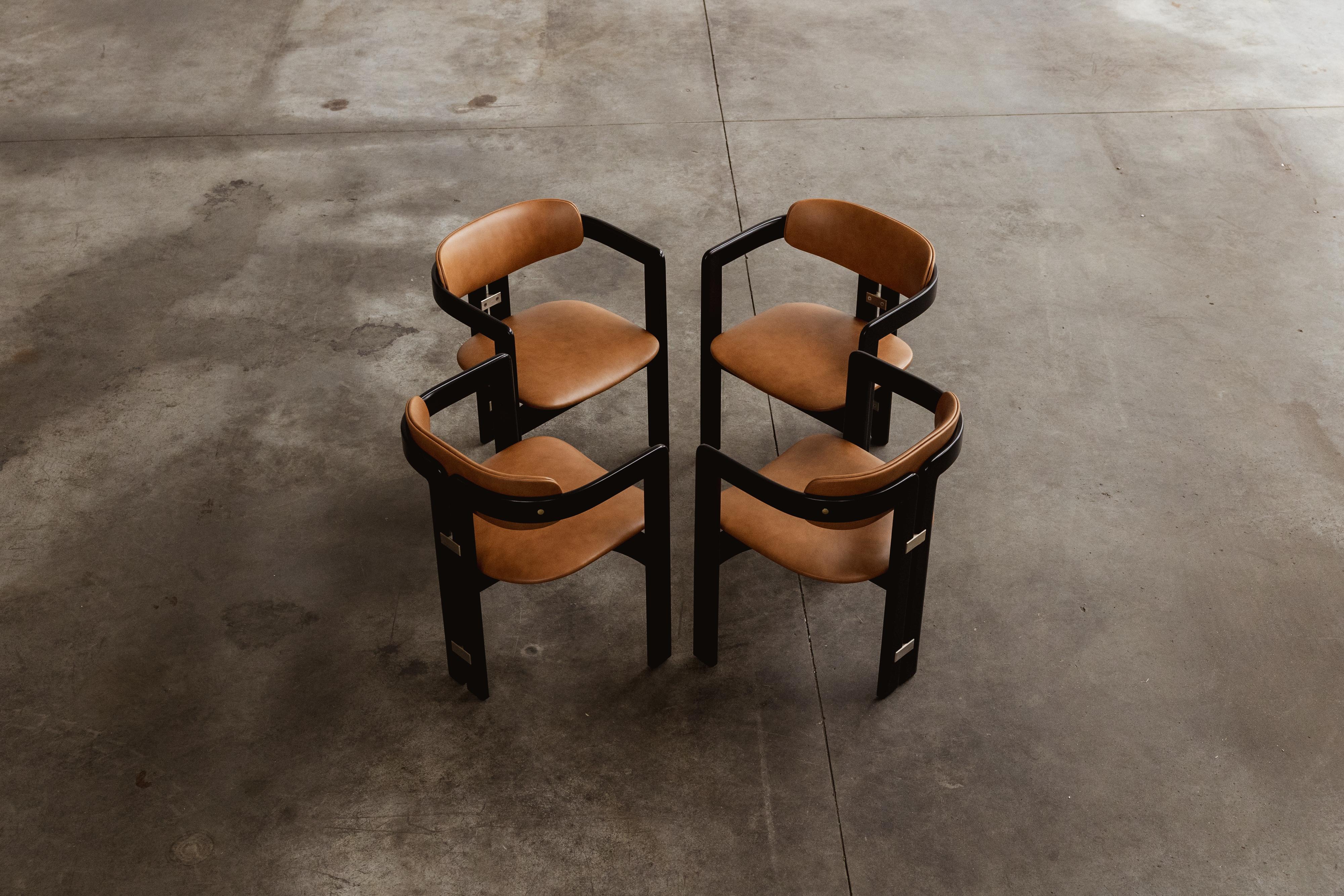 Augusto Savini “Pamplona” Dining Chairs for Pozzi, 1965, Set of 4 For Sale 3
