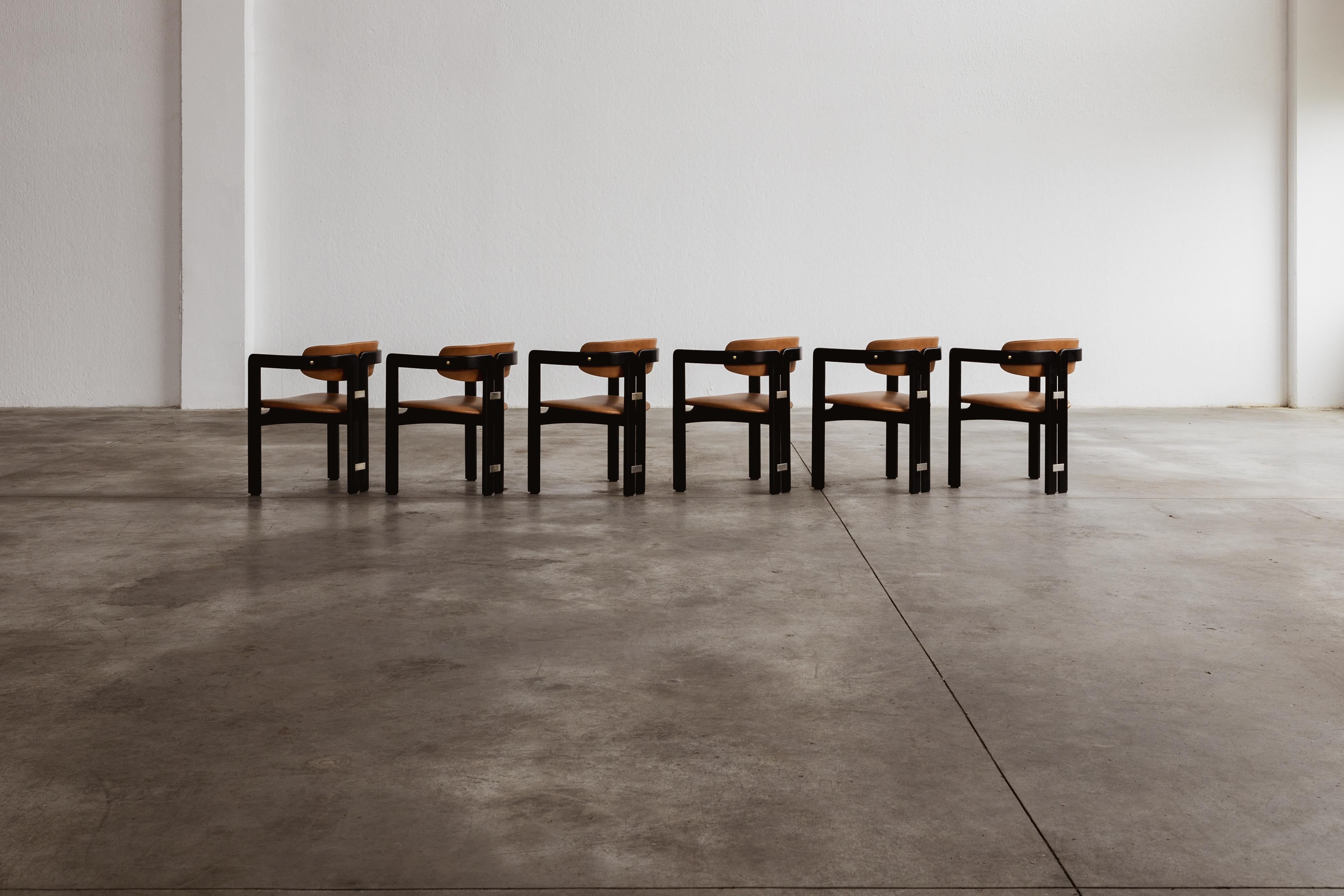 Augusto Savini “Pamplona” Dining Chairs for Pozzi, 1965, Set of 6 For Sale 4