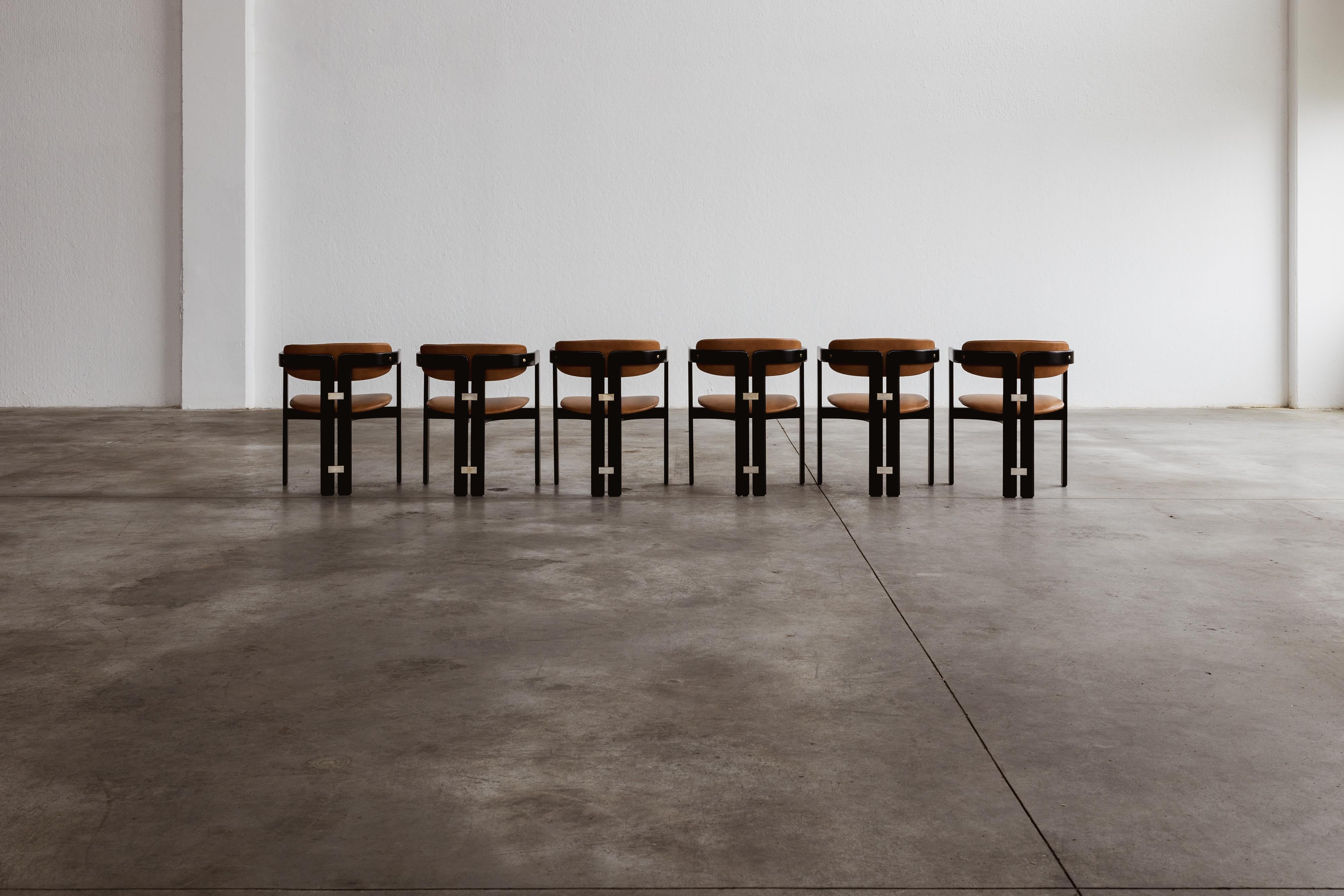 Augusto Savini “Pamplona” Dining Chairs for Pozzi, 1965, Set of 6 For Sale 1