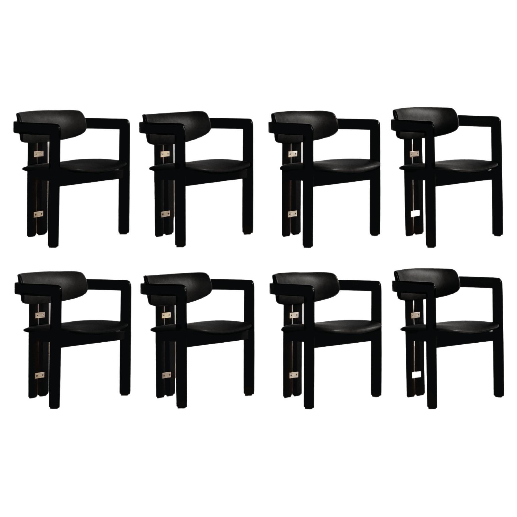 Augusto Savini “Pamplona” Dining Chairs for Pozzi, 1965, Set of 8