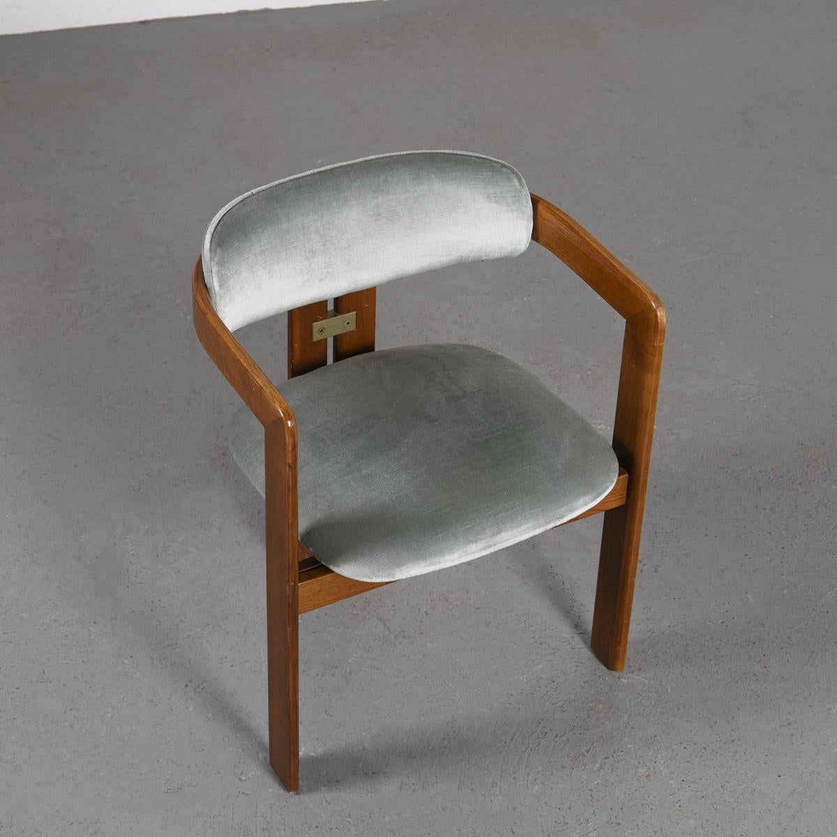 Augusto Savini Pamplona Leather Dining Chair, circa 1965 3