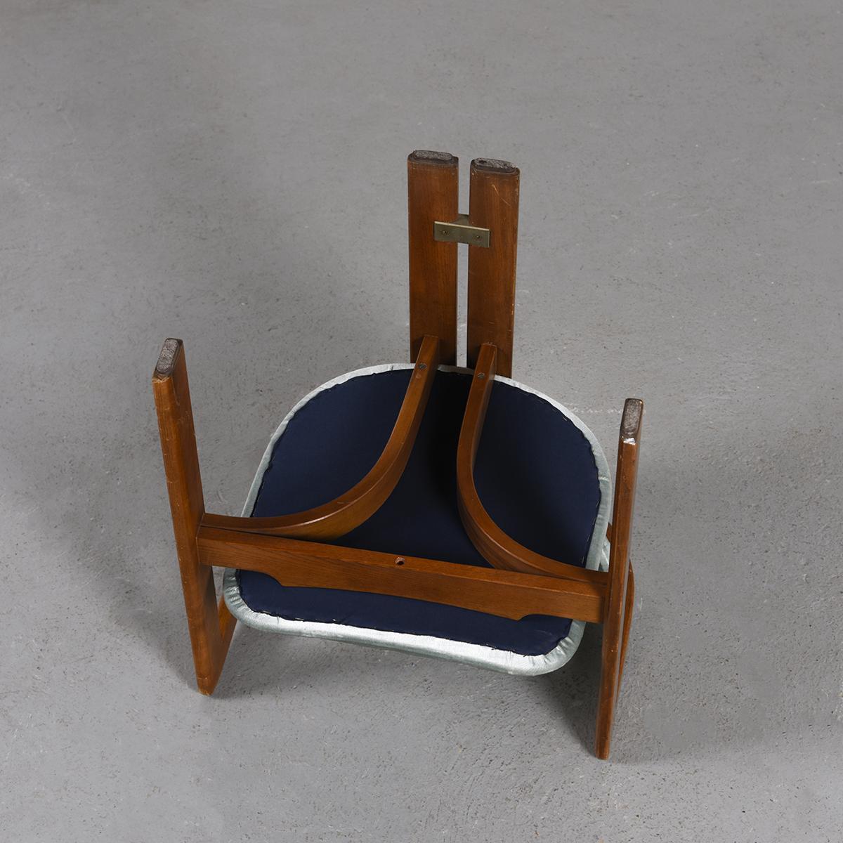 Augusto Savini Pamplona Leather Dining Chair, circa 1965 4
