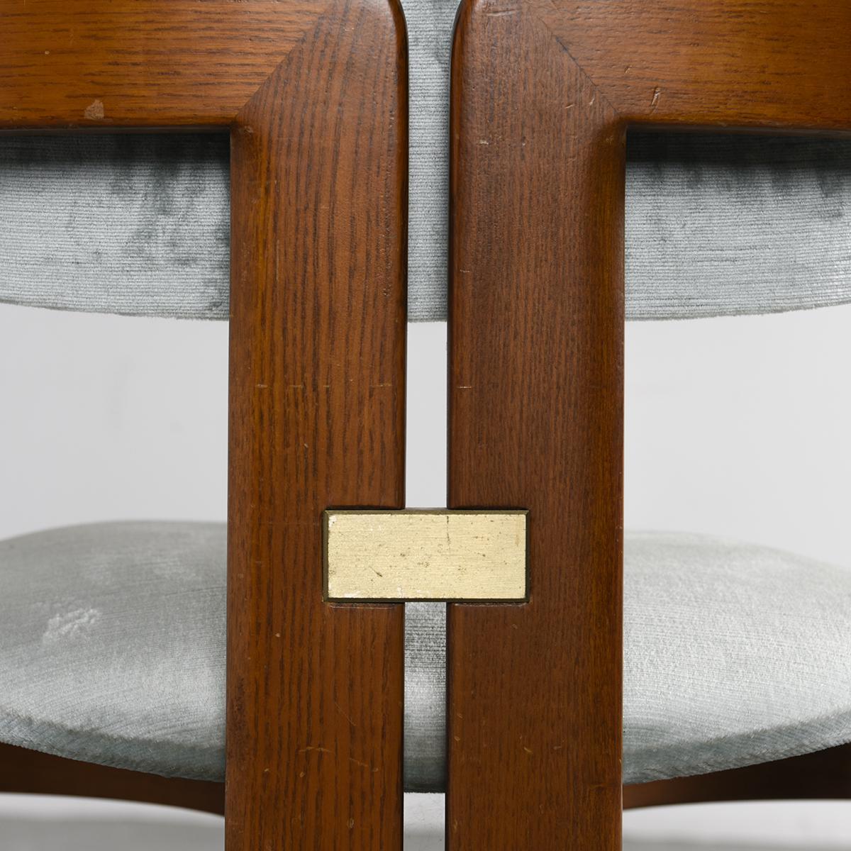 20th Century Augusto Savini Pamplona Leather Dining Chair, circa 1965