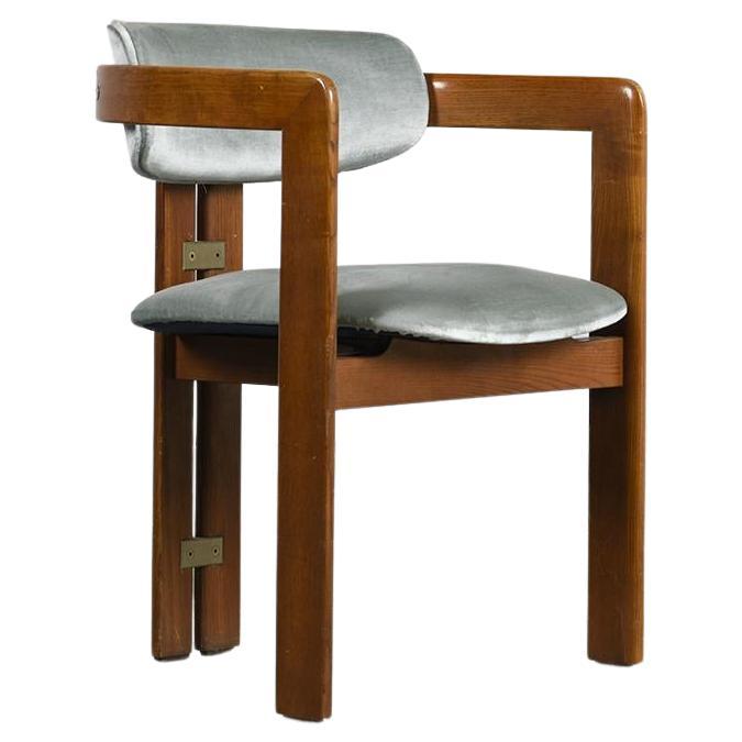 Augusto Savini Pamplona Leather Dining Chair, circa 1965