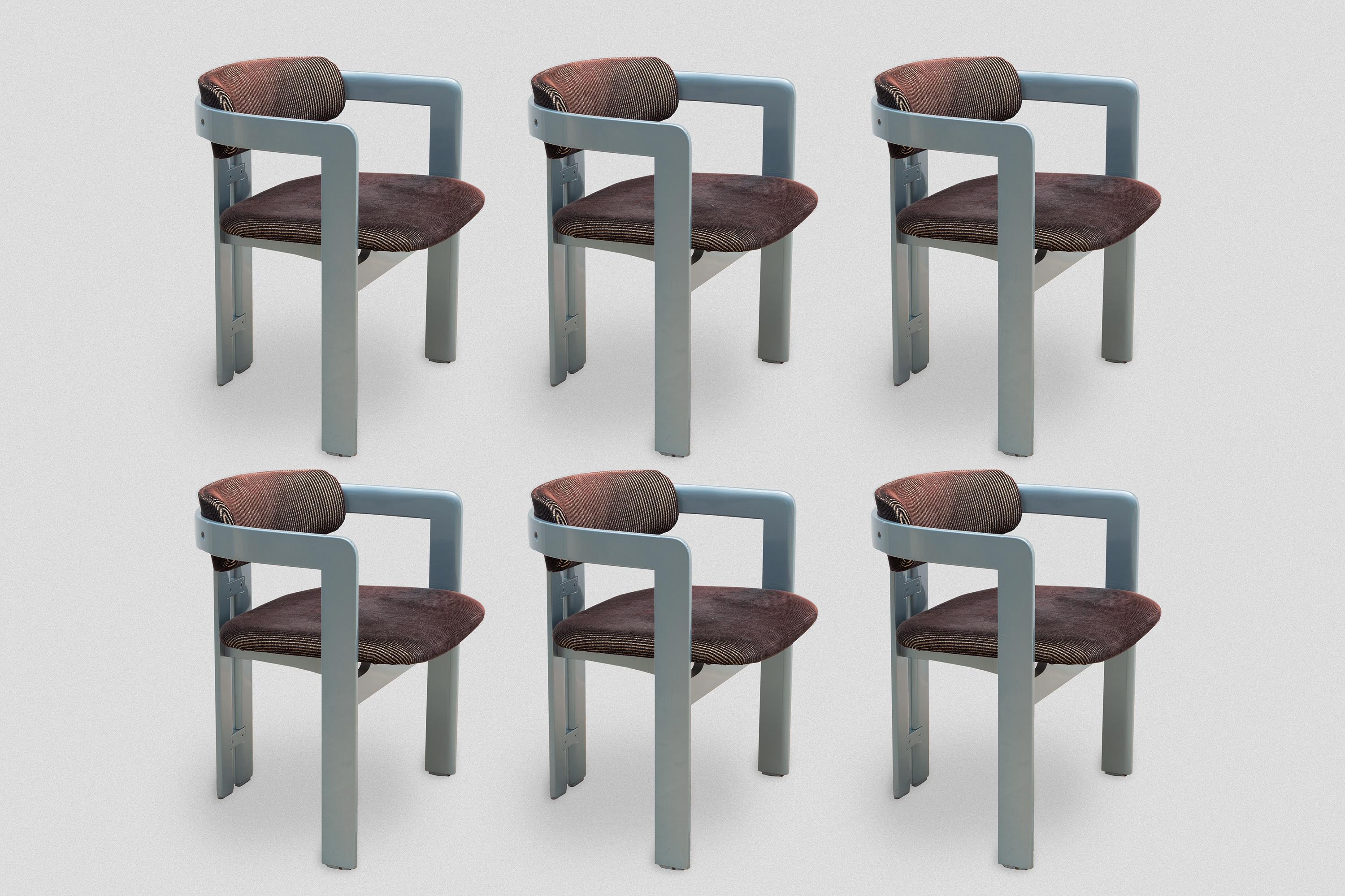 Augusto Savini 'Pamplona' Mid-Century Modern-Sessel-Set aus 4 Sesseln, 1970er Jahre, für Pozzi (Italienisch) im Angebot