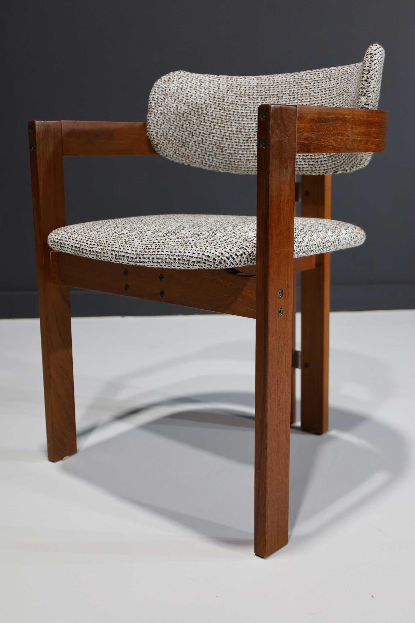 Augusto Savini Pomplona Style T-Back Dining Chairs, Set of Six 2