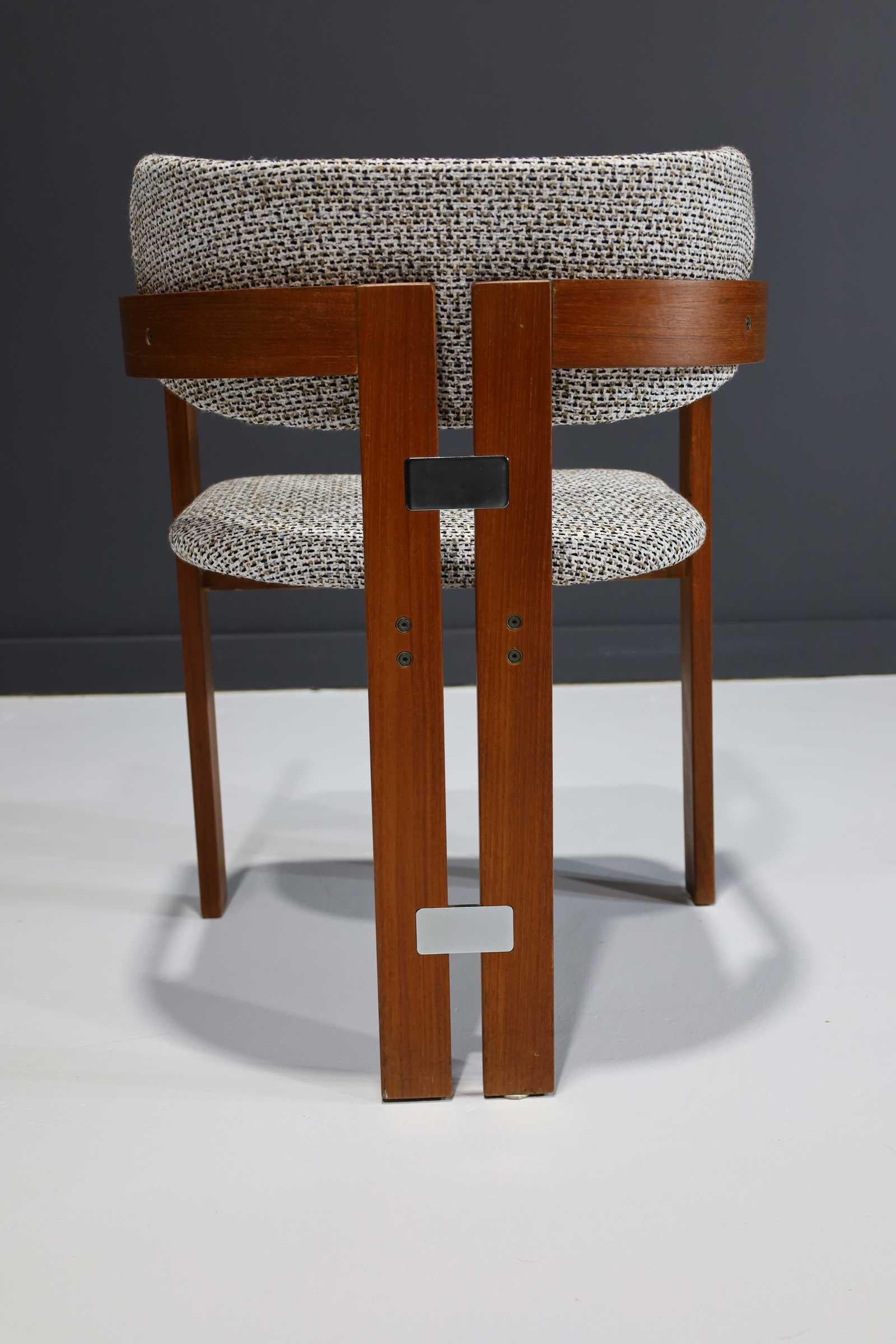 20th Century Augusto Savini Pomplona Style T-Back Dining Chairs, Set of Six