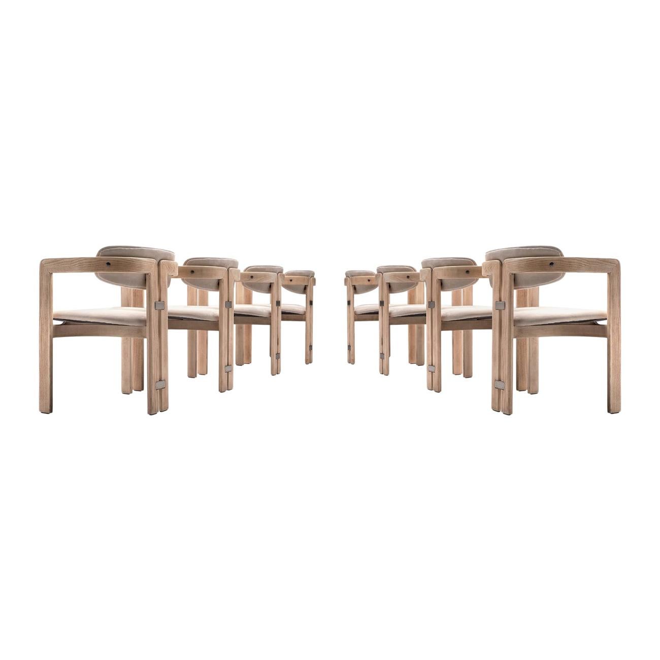 Augusto Savini Set of Eight Customized 'Pamplona' Chairs 