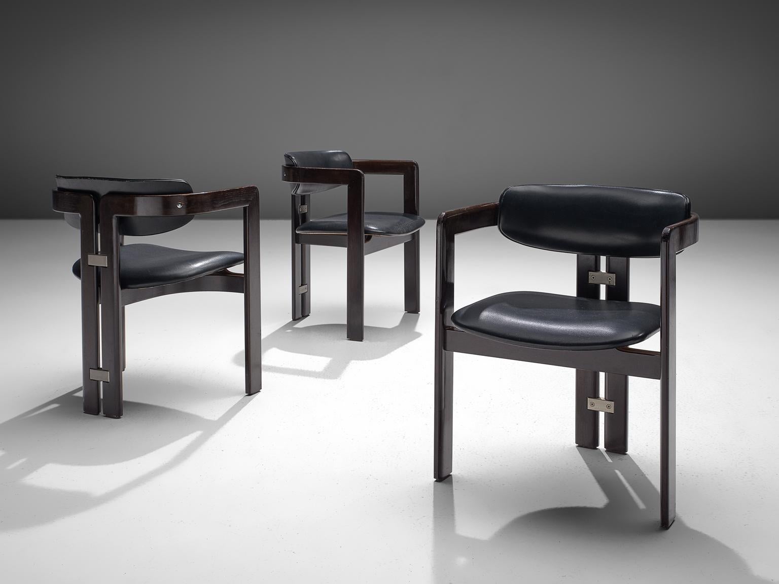 Mid-Century Modern Augusto Savini Set of Eight 'Pamplona' Chairs