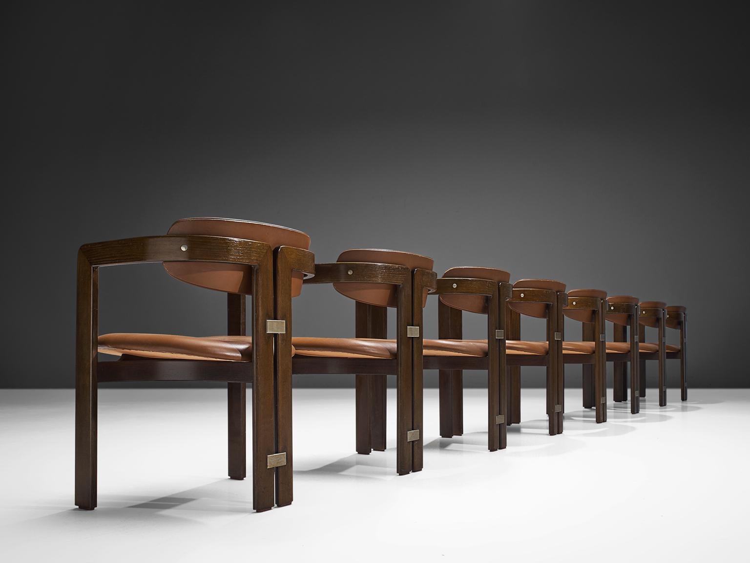 Italian Augusto Savini Set of Eight 'Pamplona' Chairs