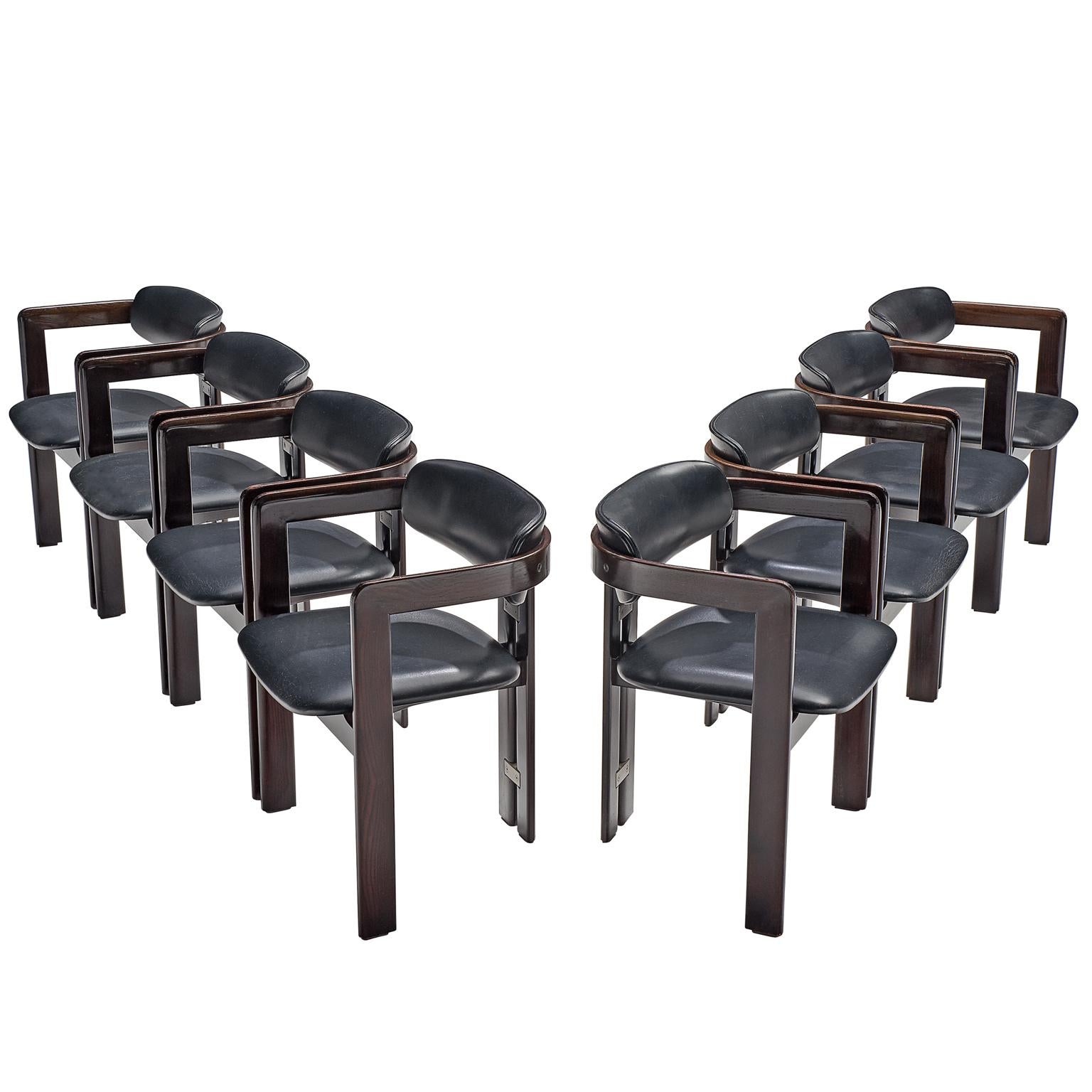 Augusto Savini Set of Eight 'Pamplona' Chairs