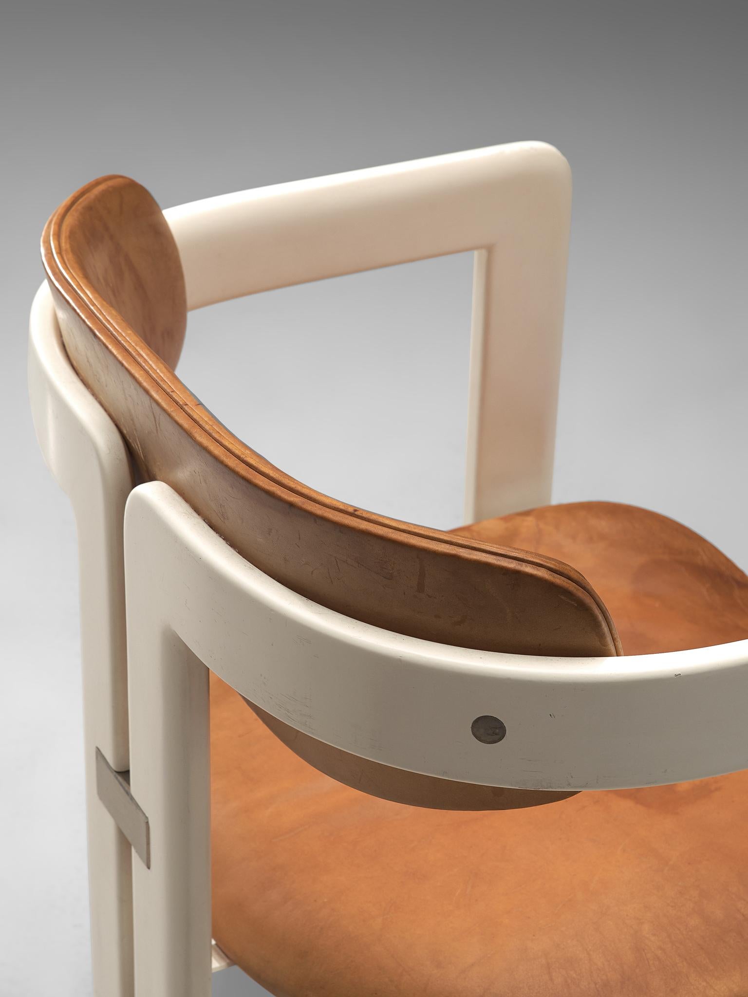Leather Augusto Savini Set of Six Customizable 'Pamplona' Chairs