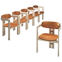Vintage Augusto Savini Set of Six Customizable 'Pamplona' Chairs