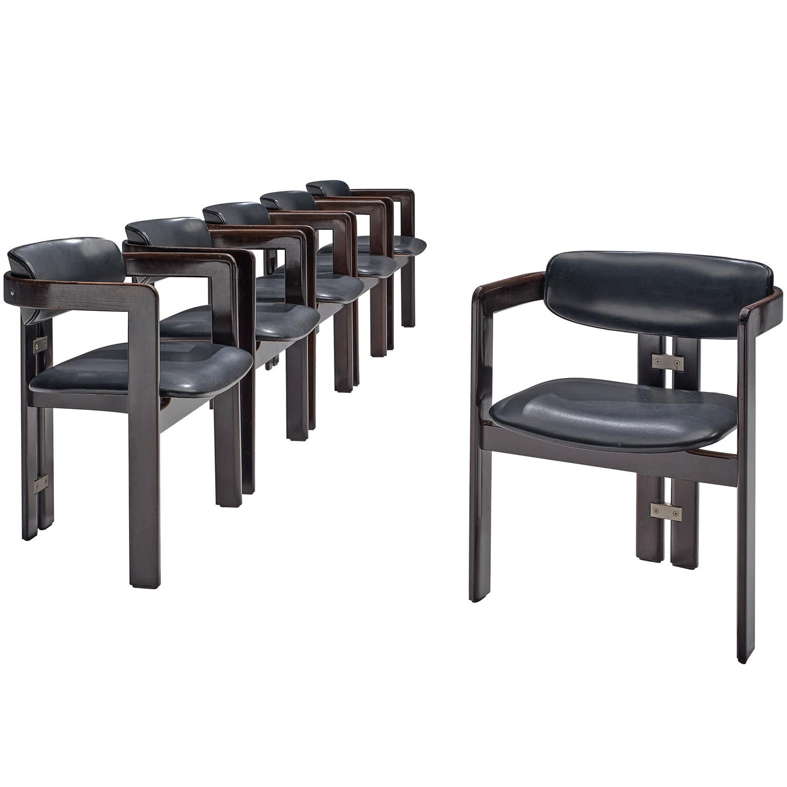 Augusto Savini Set of Six 'Pamplona' Chairs
