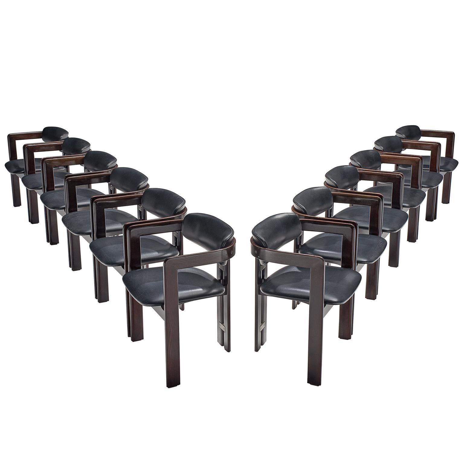 Augusto Savini Set of Twelve 'Pamplona' Chairs