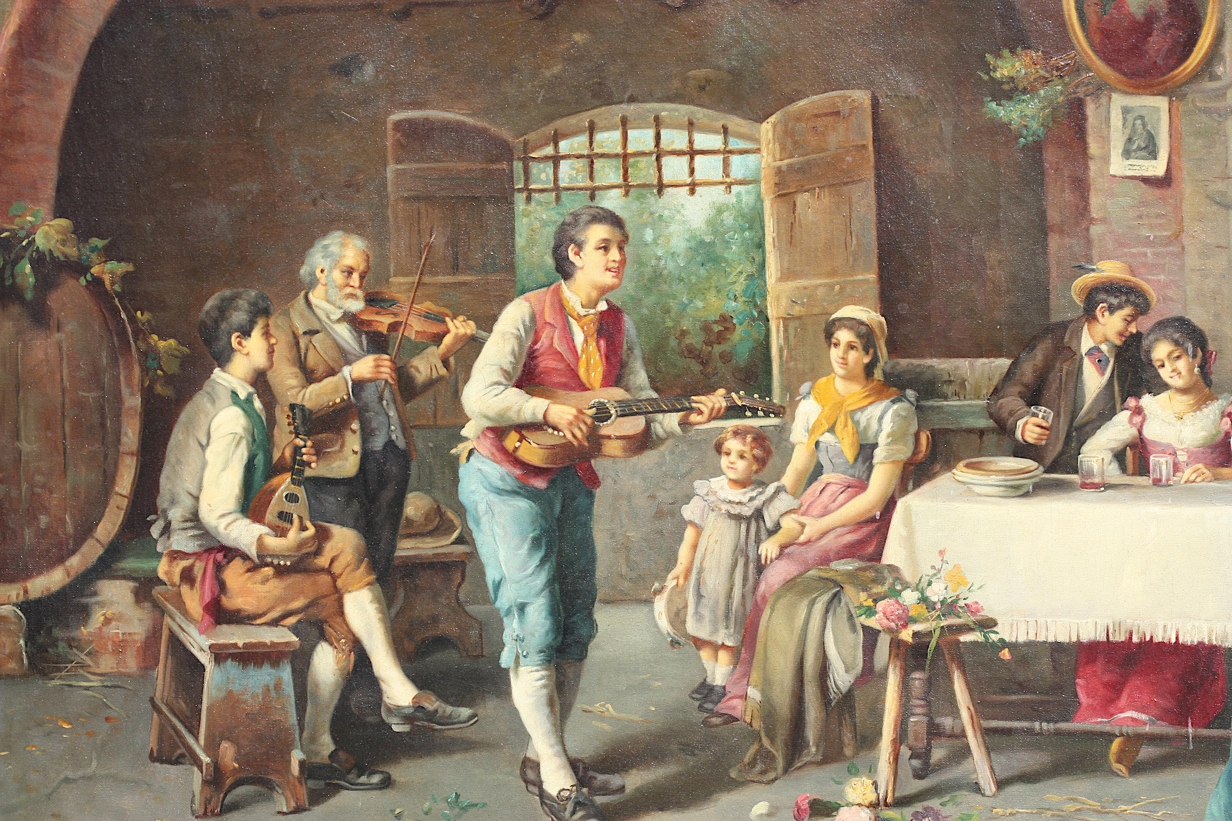 Augusto Volpini, (italiano, siglo XIX) Escena de taberna en venta 2