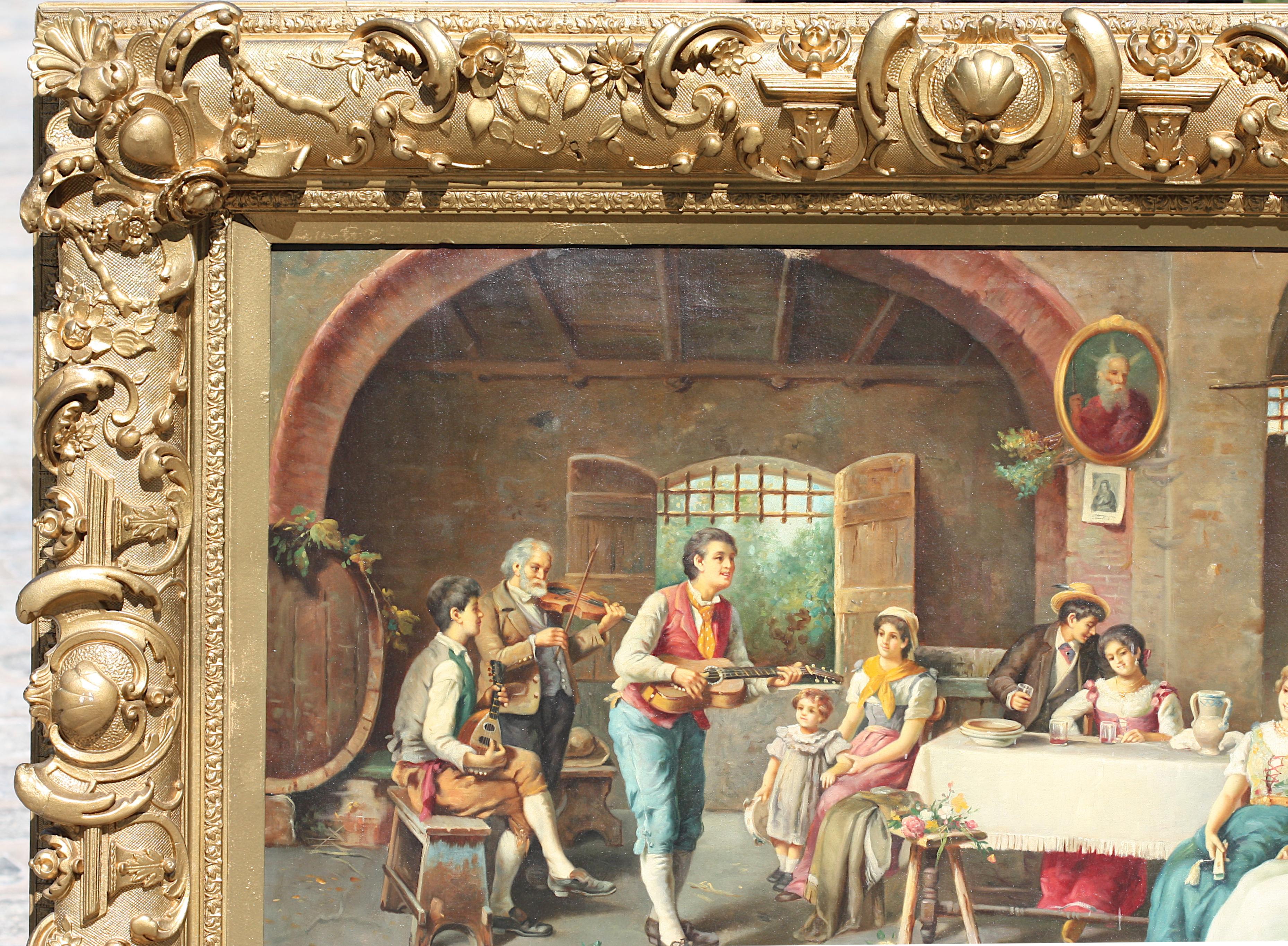 Augusto Volpini, (italiano, siglo XIX) Escena de taberna en venta 3