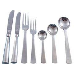 Augustus by Source Perrier Silverplate Flatware Service Set 56 Pieces Dinner