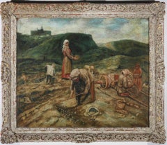 Antique Augustus Cassels after Nikolai Kasatkin - Century Oil, Gathering Coal