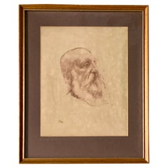 Augustus Edwin John O.M., R.A. (british, 1878-1961) Portrait Bearded Gentleman