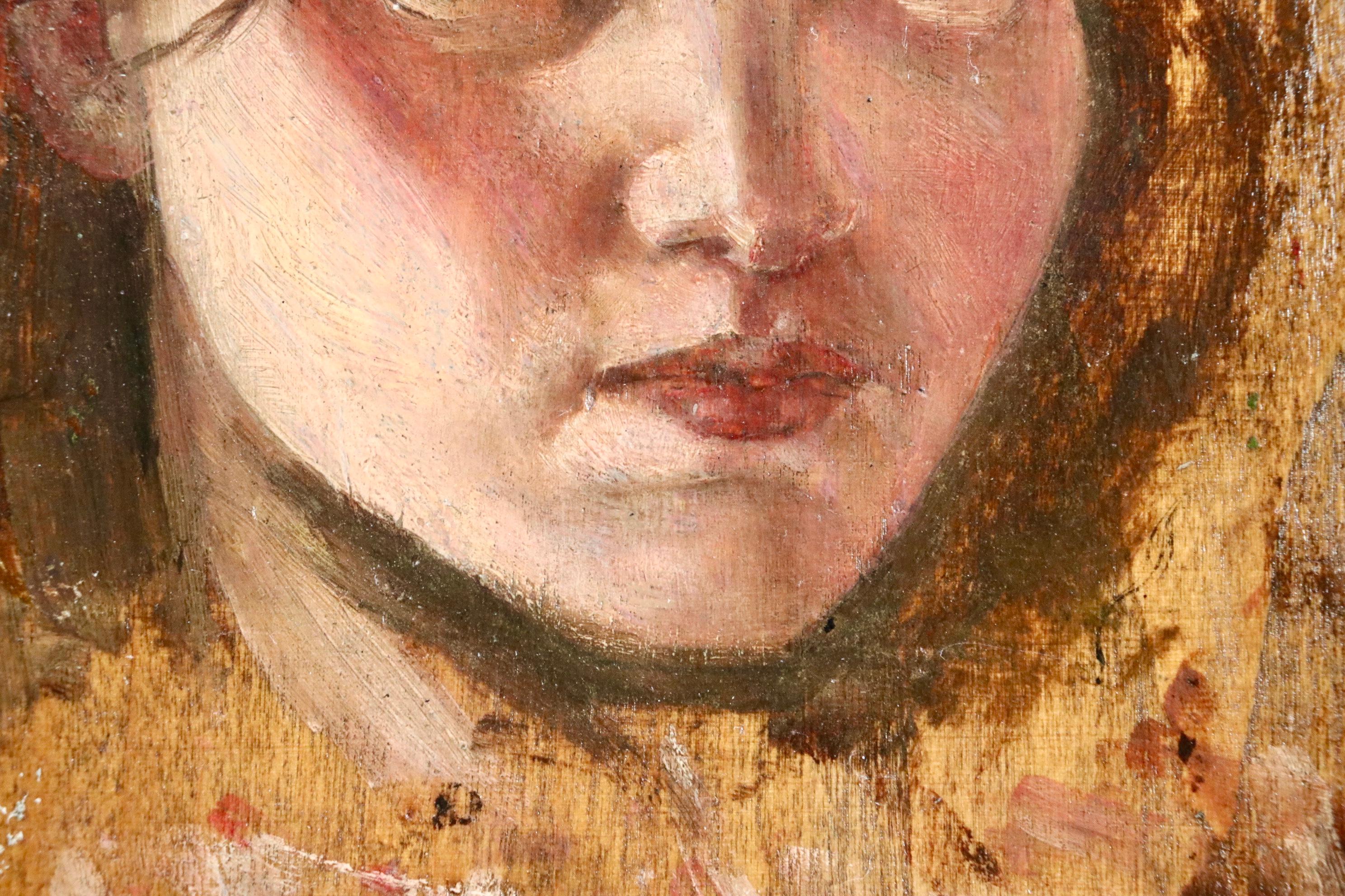 Head of a Woman - 20th Century Oil, Portrait of a Woman by Augustus Edwin John 3
