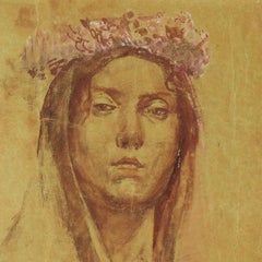 'Principessa gitana', ritratto sanguigno di una giovane donna rom