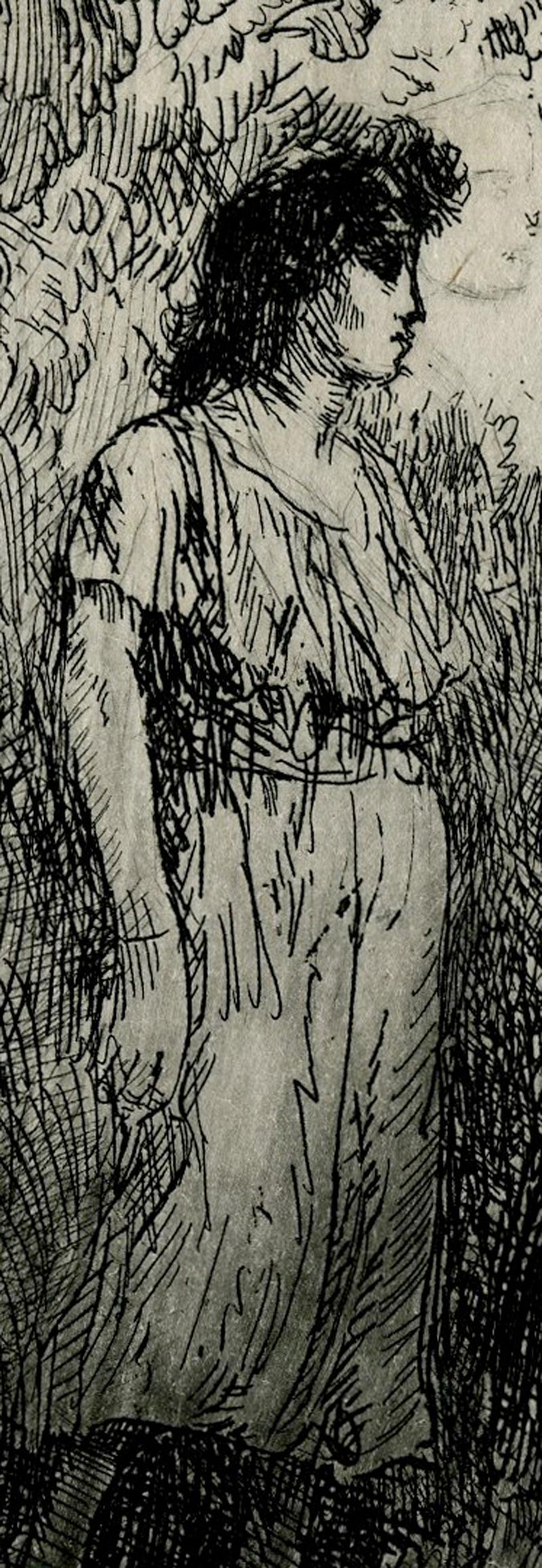 Pyramus und Thisbe (Young British Artists (YBA)), Print, von Augustus Edwin John