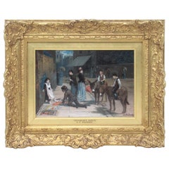 Augustus Edwin Mulready British 1844-1905 Favourable Critics Oil Painting Gilt
