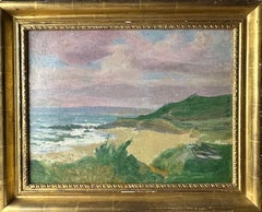 Mid Century British Impressionist oil landscape