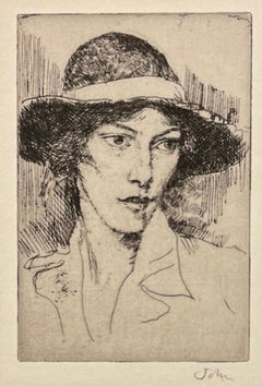 SENZA TITOLO (DONNA CON CAPPELLO)