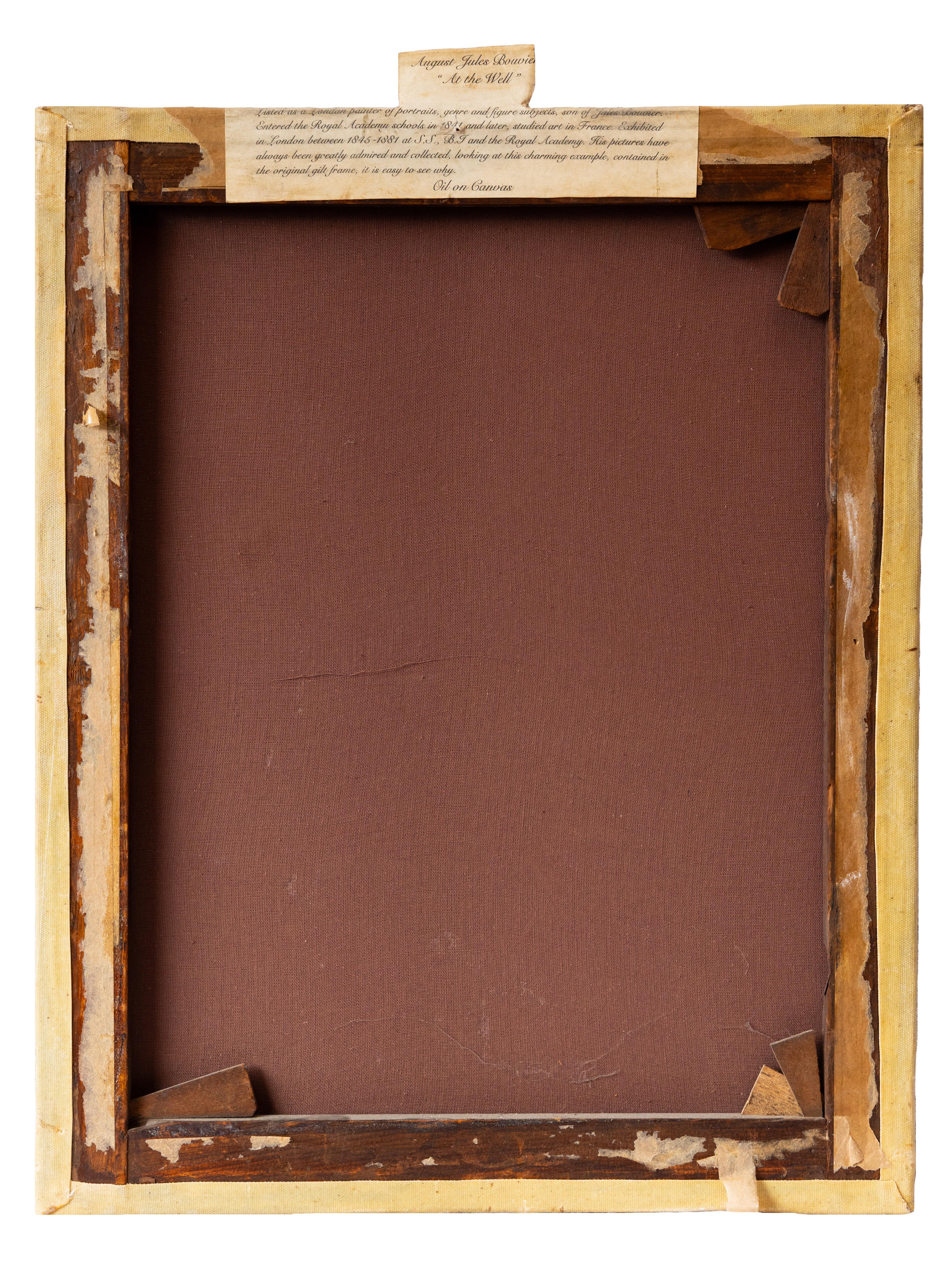Au puits, Augustus Jules Bouvier, fin du XIXe siècle en vente 3