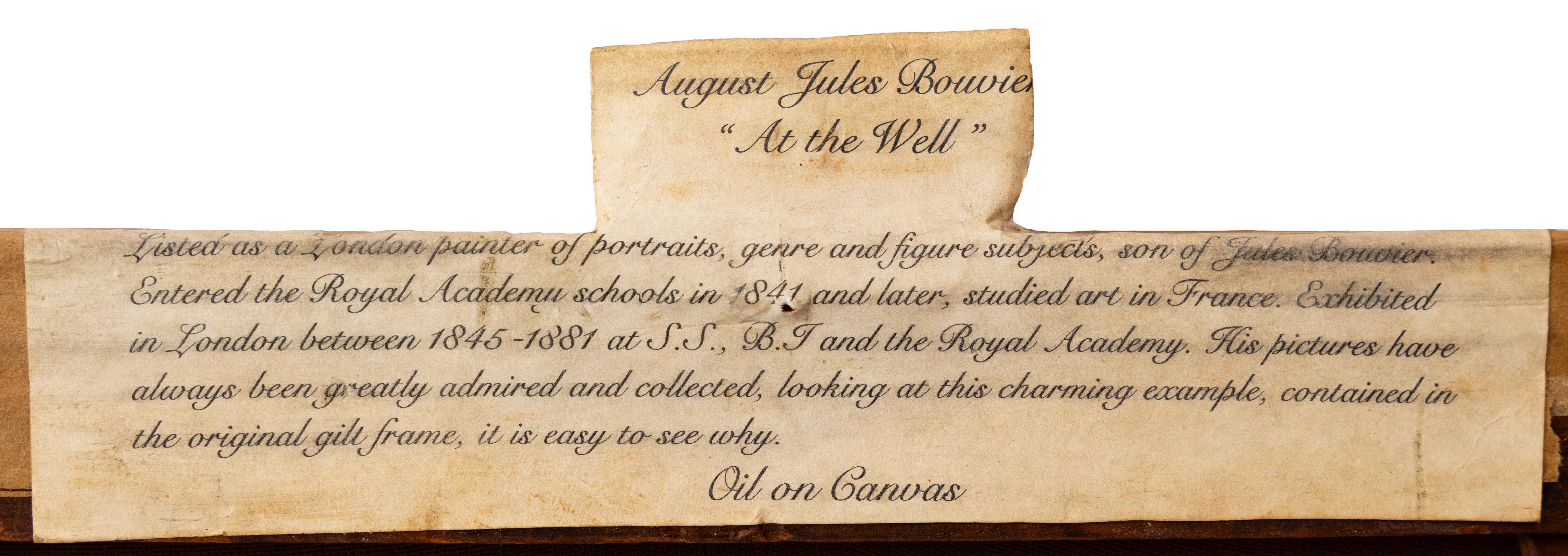 Au puits, Augustus Jules Bouvier, fin du XIXe siècle en vente 6