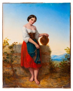 Am Brunnen, Augustus Jules Bouvier, Ende des 19. Jahrhunderts