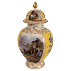 Augustus Rex Meissen Porcelain Baluster Vase