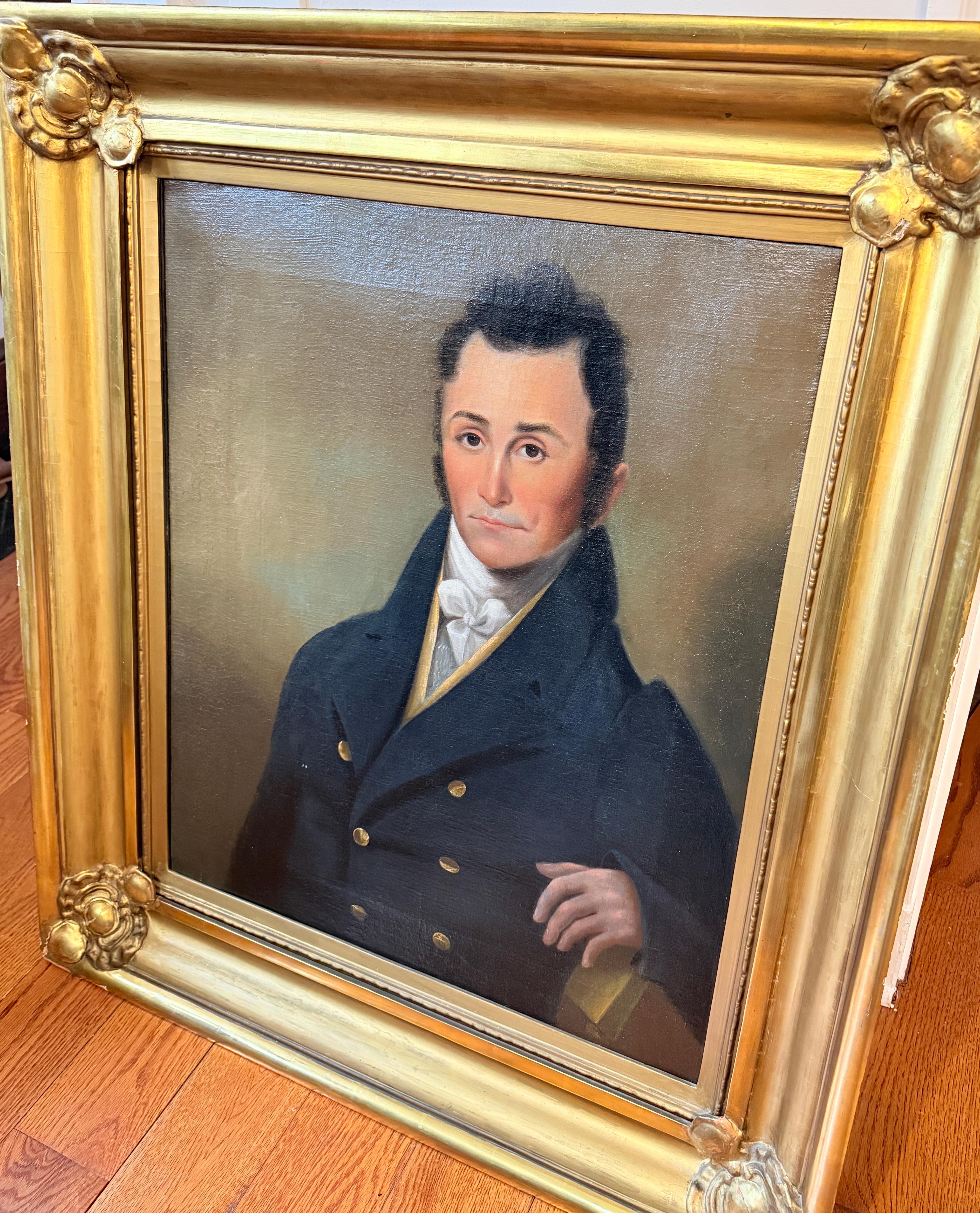Augustus Schwartze, Gründer der Union Manufacturing Co, Baltimore ca. 1810-20 (Amerikanische Klassik) im Angebot