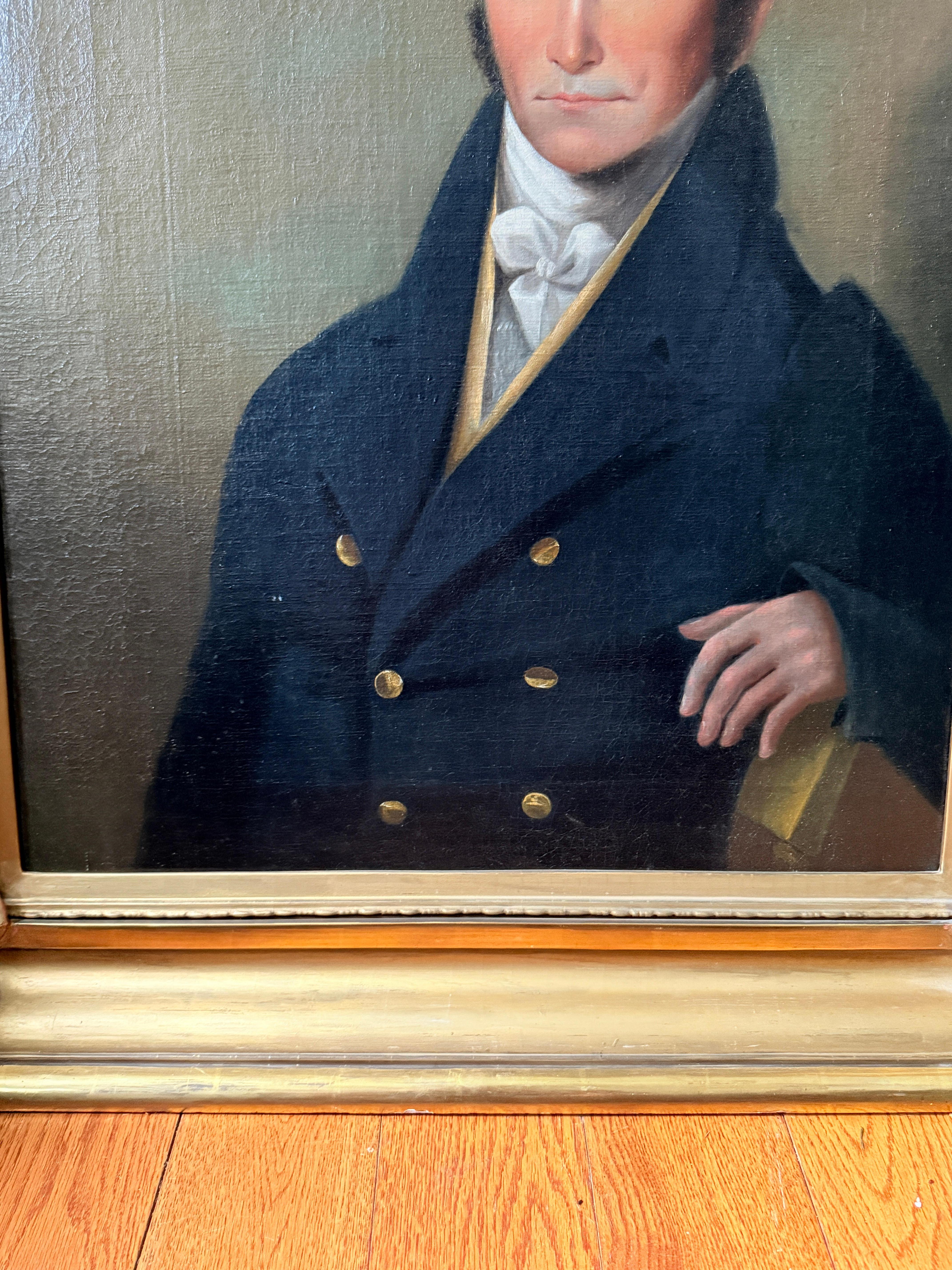 Augustus Schwartze, Gründer der Union Manufacturing Co, Baltimore ca. 1810-20 (Leinwand) im Angebot