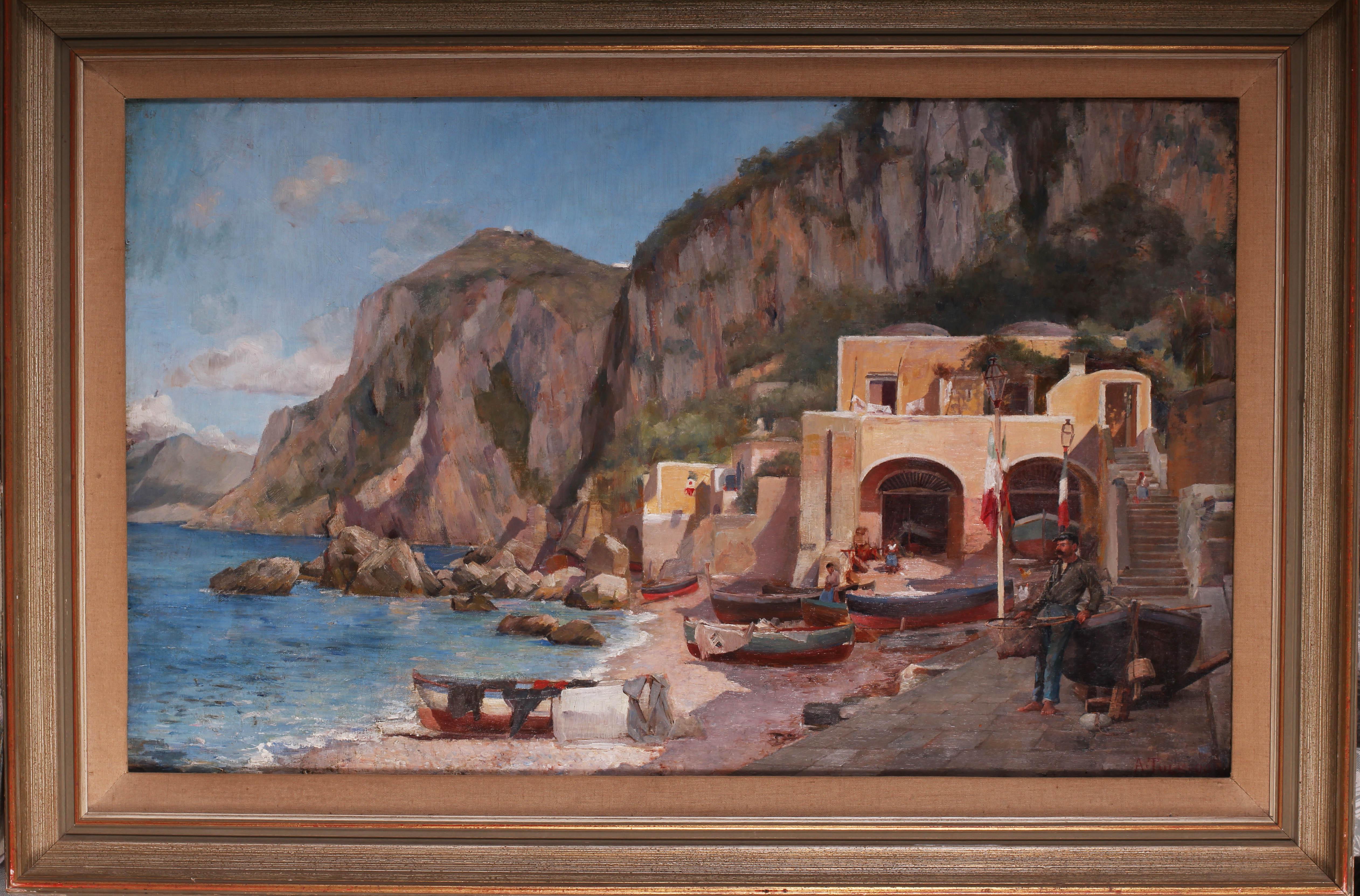 Augustus Tulk Capri, Italy, late 19th Century oil painting at 1stDibs