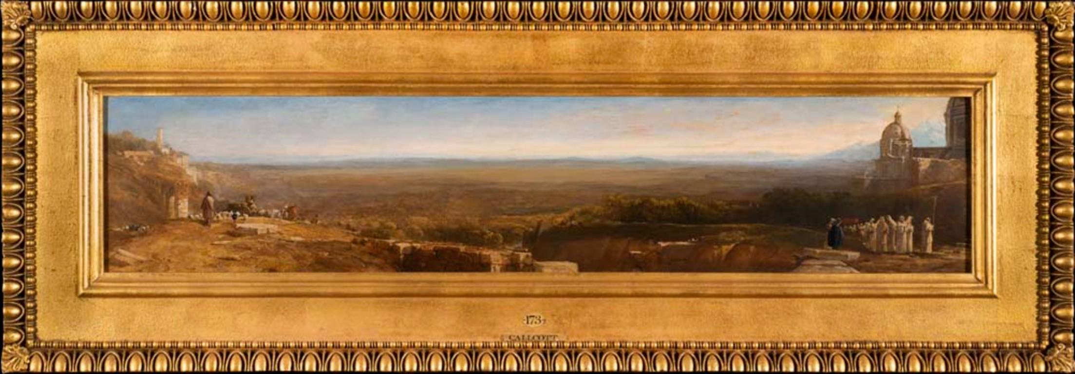 Recollections of the Campagna of Rome, 19th Century Signed Oil  - Painting by Augustus Wall Callcott