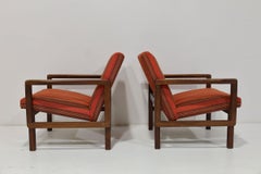 Aulis Leinonen Model 1416 Lounge Chairs in Teak and Upholstery, 1960s