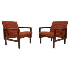 Aulis Leinonen Model 1416 Lounge Chairs in Teak and Upholstery, 1960s