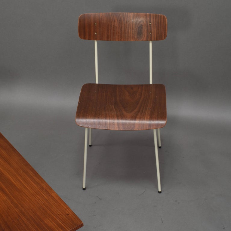 Auping Bedroom Chairs And Table In Teak Netherlands 1950 S