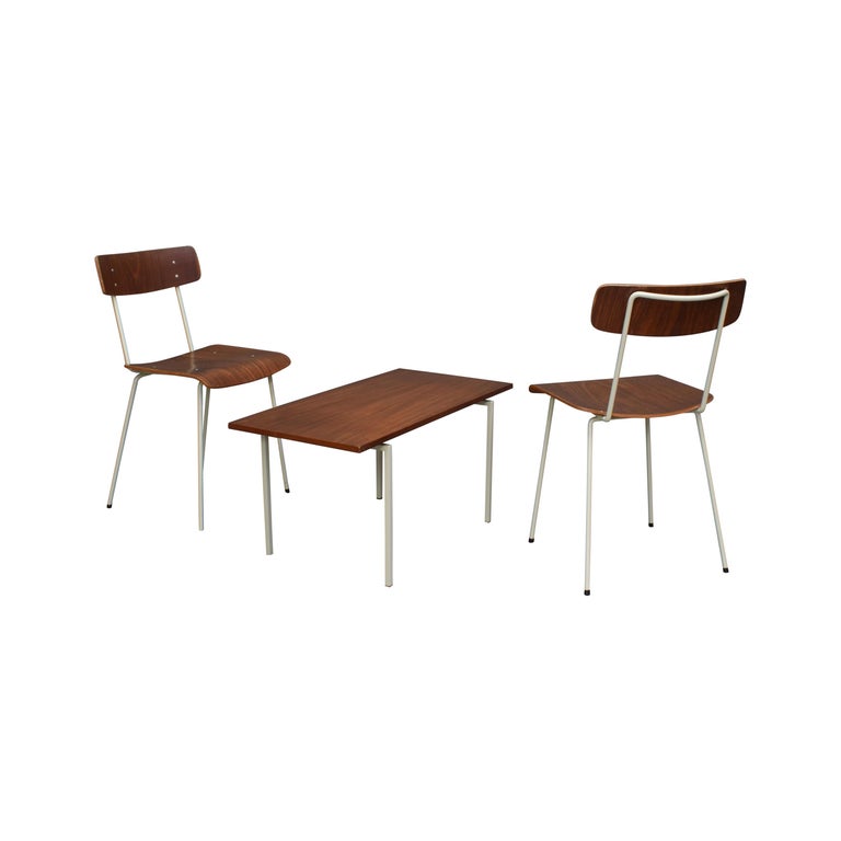 AUPING Bedroom Chairs and Table in Teak Netherlands, 1950's For Sale