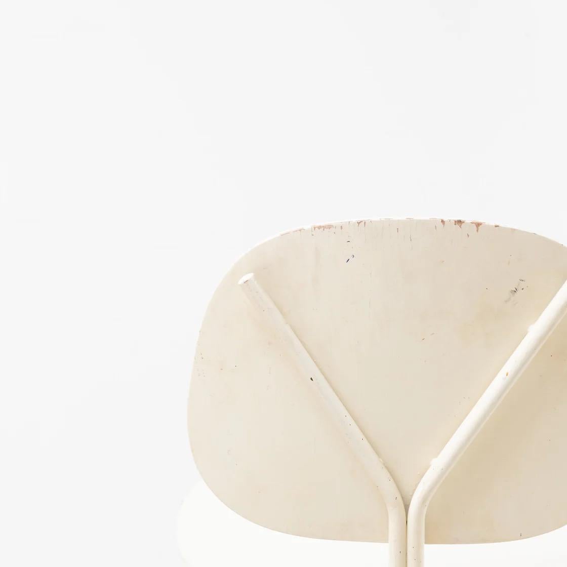 Auping Chair by Wim Rietveld, white color, France, 1980s In Good Condition For Sale In Tokyo, Tokyo